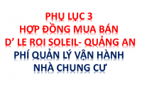 Phụ lục 3 HĐMB Chung cư Quảng An- Phí Quản lý vận hành nhà chung cư